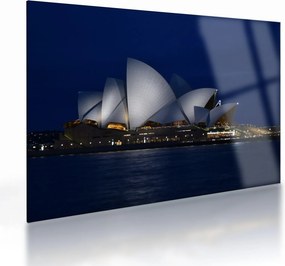 Sydney éjszakai kép (üvegen) (70x50 cm)