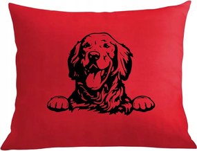 Párna párnahuzat nyomtatás Golden Retriever Vázlat