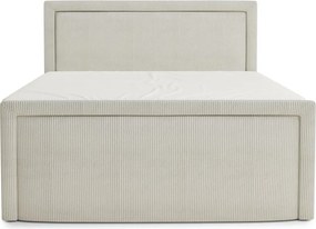 Krémszínű ágyneműtartós boxspring ágy 200x200 cm Fresco – Maison de Rêve