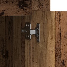 Íróasztal tárolóval Régi fa 50x115x75 cm Mérnöki fa