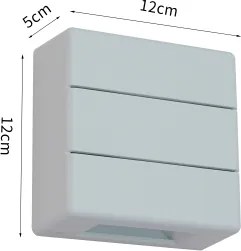 Brilagi - LED kültéri fali lámpa DOUBLERAY LINE LED/6W/230V fehér IP54