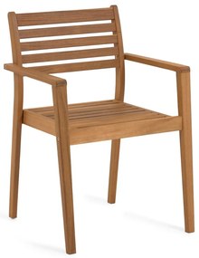 Natúr színű tömörfa kerti szék Hanzel – Kave Home