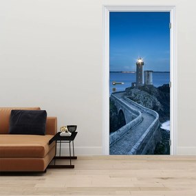 Fotótapéta ajtóra - Világítótorony és a tenger (95x205cm)