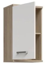 Fali fürdőszobai szekrény VENOM fehér/sonoma tölgy
