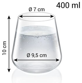 Tescoma GIORGIO Pohár 400 ml, 6 db