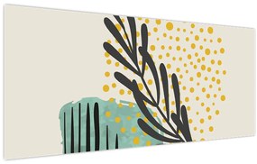 Kép - Absztrakt lapok N⁰3 (120x50 cm)