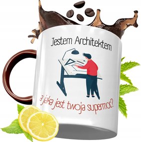 Bordó Bögre Építésznek Születésnapi Ajándék fényképes nyomtatással