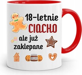 Születésnapra 18 18. 18. Bögre Piros Ajándék fényképes nyomtatással