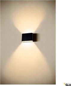 SLV 1007142 OVAL Modern Kültéri Fali Lámpa Fekete LED IP65