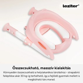 Lépcsős WC szűkítő rózsaszín