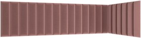 Kárpitozott fali panel QUADRATTA 20x60 cm - több színben Termék színe: Világosszürke