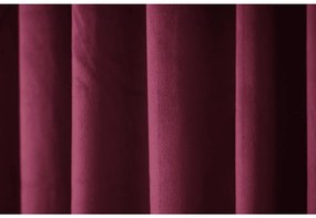 Sötétítő függöny VELVET 140x250 cm, bordó Felfüggesztés: Fém gyűrűk