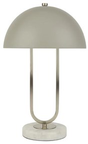 Searchlight EU60949GY - Asztali lámpa DOME 1xG9/7W/230V ezüst