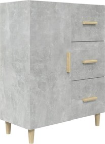 vidaXL betonszürke szerelt fa tálalószekrény 69,5 x 34 x 90 cm
