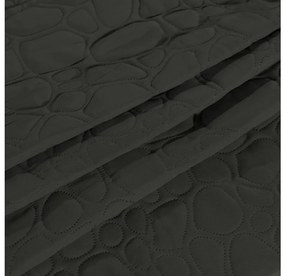 Sötétszürke ágytakaró mintával STONE Méret: 200 x 220 cm