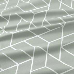 Goldea pamut gumis lepedő - mozaik minta, zsálya alapon 160 x 200 cm