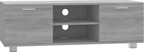 vidaXL szürke sonoma színű szerelt fa TV-szekrény 120 x 40,5 x 35 cm