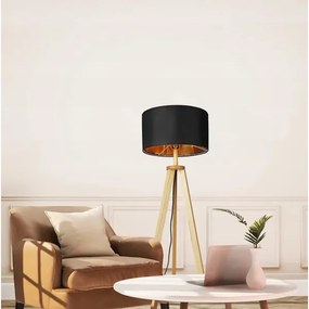 Fekete állólámpa 1xE27/40W/230V