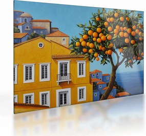 Üveg kép - Narancsfa (70x50 cm)