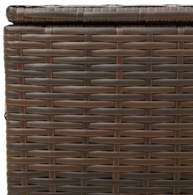 barna polyrattan kerti tárolóláda 291 L