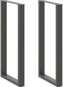 vidaXL 2 db antracitszürke acél bárasztal láb U alakú 60 x (110-111) cm