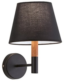 Viokef VILLY fali lámpa, fekete, E27 foglalattal, VIO-4167901