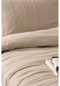 Bézs pamut ágytakaró és párnahuzat szett 210x220 cm Sedef – Mijolnir