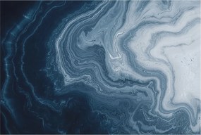 Dekoratív fotótapéta irodába Kék hullámok 104x70 Ragasztó