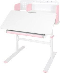 Növekvő íróasztal, rózsaszín/fehér, ADAN