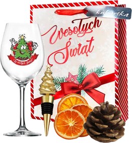 Mikulás Karácsonyi Ajándék Borospohár Szett Szülők Anyjának