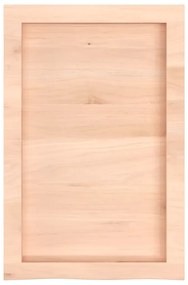 kezeletlen tömör tölgyfa fali polc 40x60x(2-6) cm
