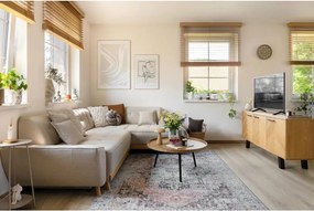 Dazzling Daisy L bézs kinyitható kanapé, jobb oldalas - Miuform