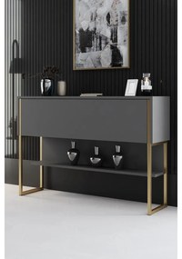Komód Luxe - Gold, Anthracite