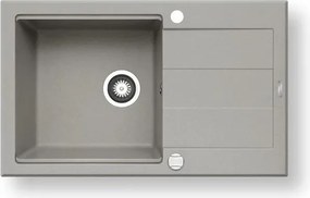 Pyramis 70083801 - SPARTA PLUS LUX konyhai mosogató 78x48 cm gránit/szürke