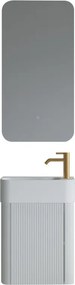 AREZZO design SORELLA 45 cm-es Fürdőszoba alsószekrény 1 ajtó, matt fehér