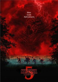 Stranger Things 5: Egy utolsó kaland poszter, művészeti nyomat
