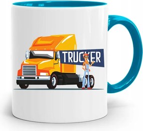 Kamionsofőrnek Tira Bögre Kék Ajándék fényképes nyomattal