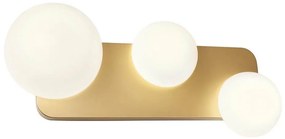 Redo 01-2472 - LUMIEN fali lámpa 3xG9/10W/230V arany/fehér