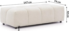 Bézs lábtartó Albane – Ropez