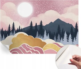 FotĂłtapĂ©ta Fali tapĂ©ta HĂĄlĂłszobĂĄba Ă©s Nappaliba RĂłzsaszĂn nyugat 152x104 cm