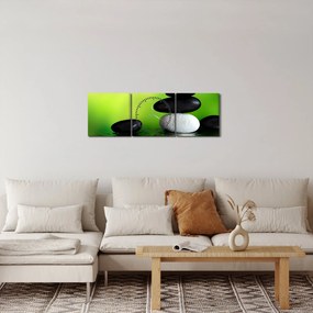 Kép - Kövek a kikapcsolódásra (órával) (90x30 cm)