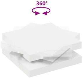 fehér dohányzóasztal 360 fokban forgatható 90x90x34,5 cm