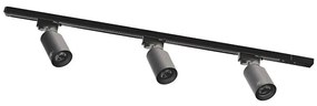 Zuma Line 3554 - Sínes rendszerű spotlámpa TORE 3xGU10/35W/230V fekete