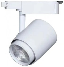 Sínes LED lámpa , track light , 1 fázisú , 2 pólusú , 36 Watt , természetes fehér , CRI&gt;90 , ventilátoros , fehér