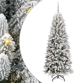 vidaXL Mű karácsonyfa Fehér 180 cm PVC és Műanyag és Acél és PE