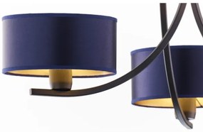 Jupiter 2099 - láncos csillár ARTHUR 3xE27/15W/230V kék/fekete