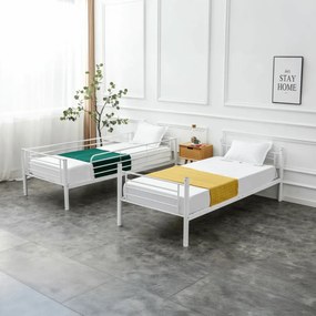 Emeletes Fém Ágykeret Fehér Színben. 90x200 cm RODEZ