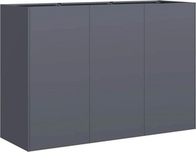 vidaXL növénytartó antracitszürke 120x40x80 cm hidegen hengerelt acél