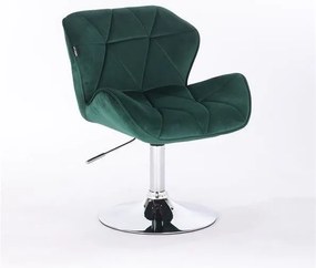 HR111N Sötétzöld modern velúr szék