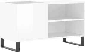 vidaXL magasfényű fehér szerelt fa hanglemezszekrény 85x38x48 cm